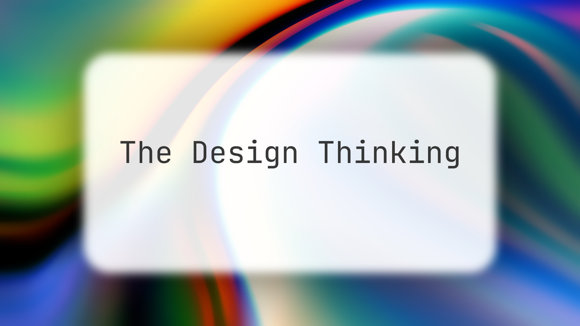 The Design Thinking cover image